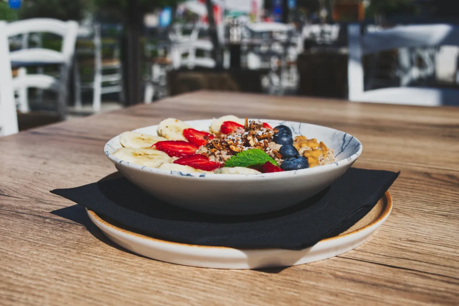 Fresh breakfast spread